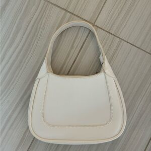 Oak + Fort White Shoulder Purse